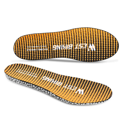 WEST BIKING Semelle intérieure de vélo de sport à absorption lente des chocs en PU, Taille : 39-40 (jaune)