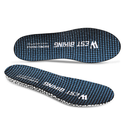 WEST BIKING Semelle intérieure de vélo de sport en PU à absorption lente des chocs, taille : 39-40 (Cyan)