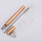 MM VWAN Magic Hairdressing Eyebrow Trimming Engraving Pen Scoring Stainless Steel Razor(Golden)