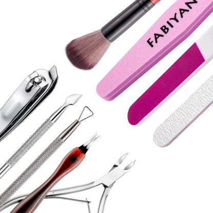 FABIYAN Nail Art Tool Set Manicure Disarm Tool Set, Specification: 8-piece Set