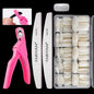 FABIYAN Lot de pinceaux à ongles, ensemble de fournitures de polissage d'ongles, Spécification : Petit ensemble naturel à coller entièrement