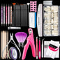 FABIYAN Nail Brush Nail Piece Set Nail Art Polishing Supplies Set, Specification: Natural Big Set