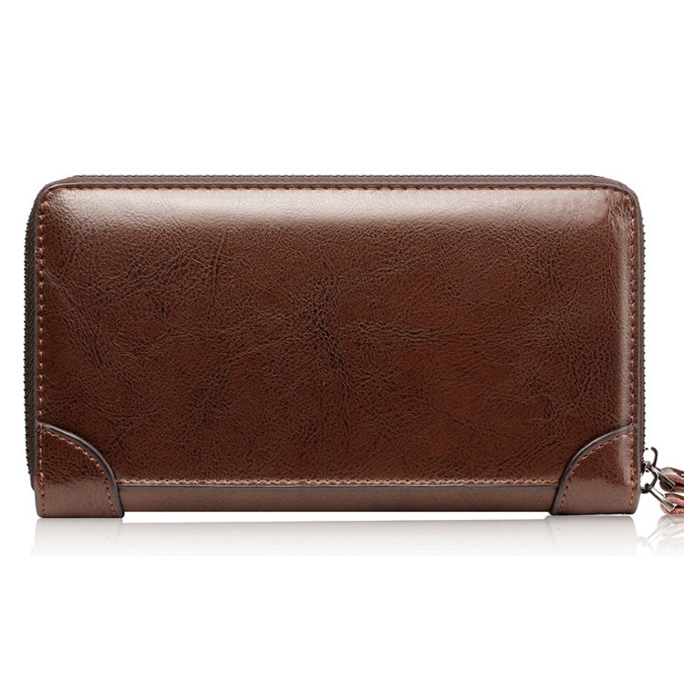 WEIXIER W88  Handbags Men Pu Hand Tested Handbags Multi-Function Wallet(Brown)