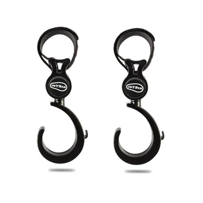 JOYREN 2pcs/Set Baby Stroller Non-Slip And Durable Hook(Black)