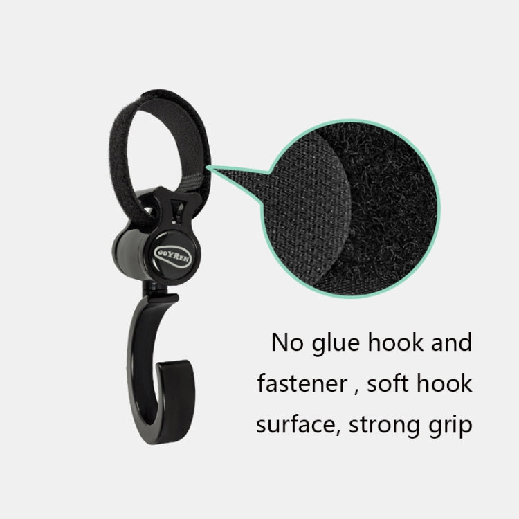JOYREN 2pcs/Set Baby Stroller Non-Slip And Durable Hook(Black)