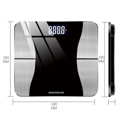 SONGYING SY06 Smart Body Fat Scale Home Body Weight Scale, Size: Charging Version(290x260mm)(Cherry Pink)