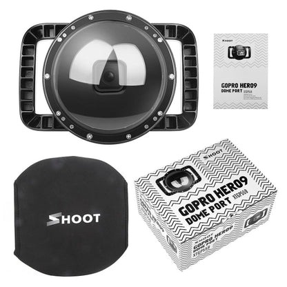 SHOOT XTGP559 Dome Port Underwater Diving Camera Lens Transparent Cover Housing Case For GoPro HERO10 Black / HERO9 Black