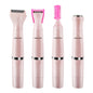 SONAX PRO SN-8933 4 In 1 Electric Women Shaver Multi-Function USB Charge Scraping Knife Hair Removal Device(Pink)