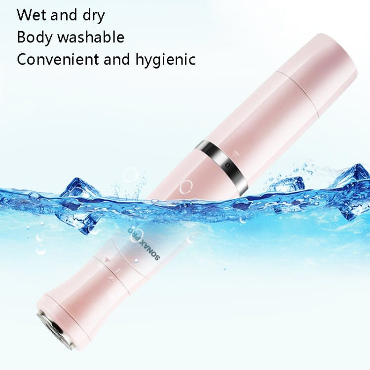 SONAX PRO SN-8933 4 In 1 Electric Women Shaver Multi-Function USB Charge Scraping Knife Hair Removal Device(Pink)