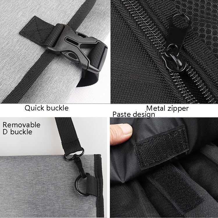 WESSLECO Chef Knife Tool Storage Bag Oxford Cloth Knife Bag(Gray)