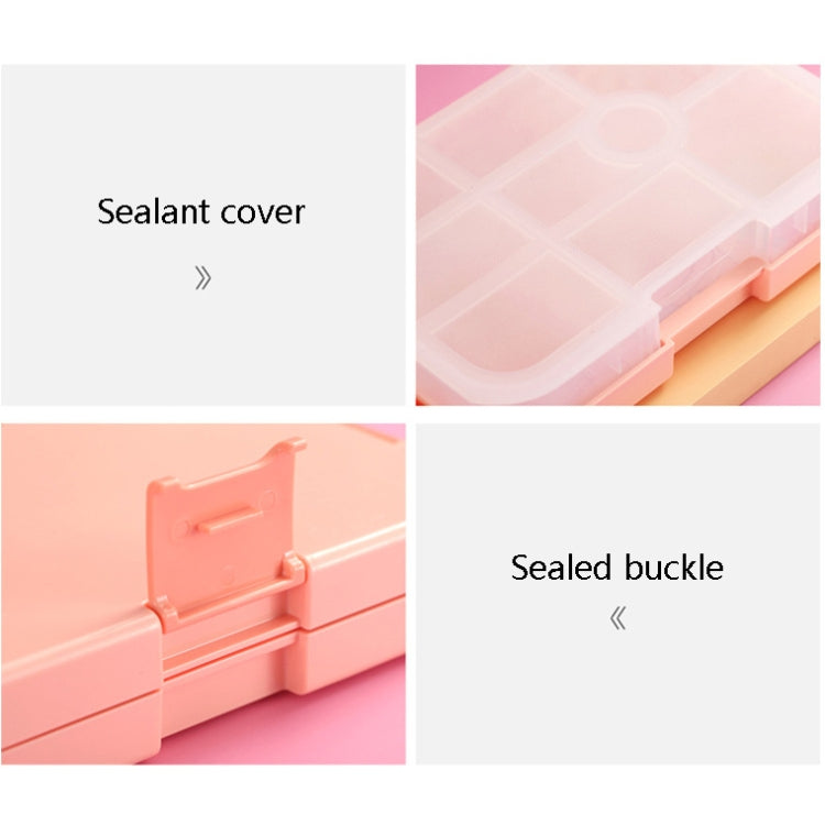 XINGCHENG XC-451 Microwave Student Lunch Box Plastic Compartment Portable Lunch Box(Pink)