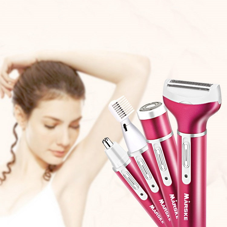 MARSKE Safe Hair Removal Electric Hair Removal Device For Women(EU Plug Purple Red)