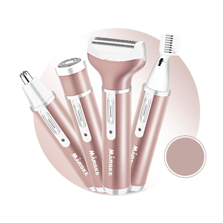 MARSKE Épilateur Électrique Sûr Pour Femmes (USB Or Rose)