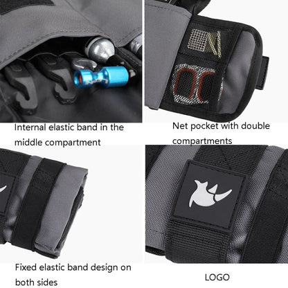 Rhinowalk RK5100 Bicycle Tools Storage Bag Mountain Bike Saddle Bag(Gray)