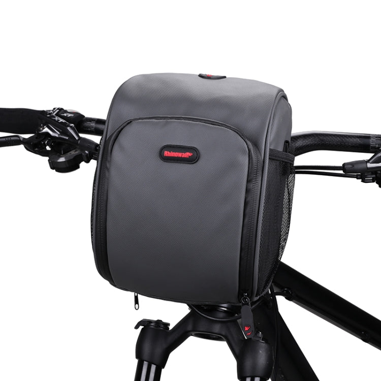 Sacoche de guidon de vélo multifonction de grande capacité Rhinowalk TF920 (gris)