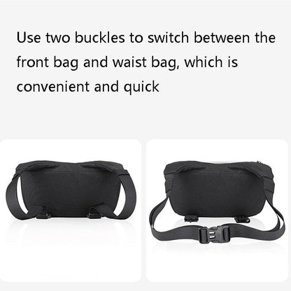 Rhinowalk X21923 Bicycle Front Hanging Bag Multi-Function Bike Waterproof Front Bag(Full Black)