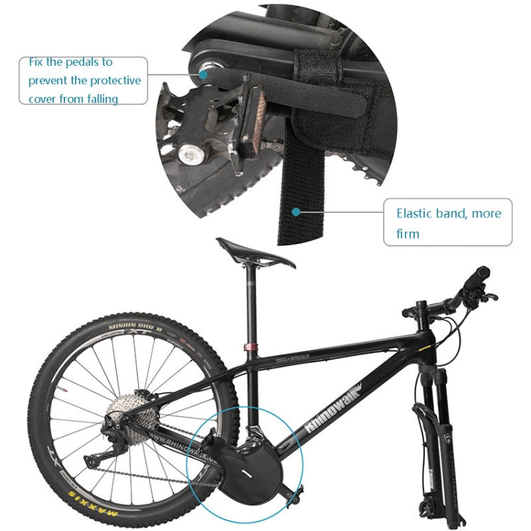 Rhuinowalk RM264 Manivelle de vélo, manchon de protection anti-rayures pour manivelle de VTT (noir)