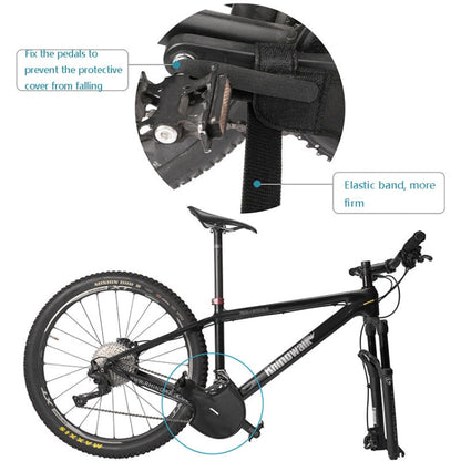 Rhuinowalk RM264 Manivelle de vélo, manchon de protection anti-rayures pour manivelle de VTT (noir)