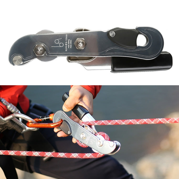 XINDA XD8604 Descendeur d'escalade extérieur à commande manuelle (Argent)