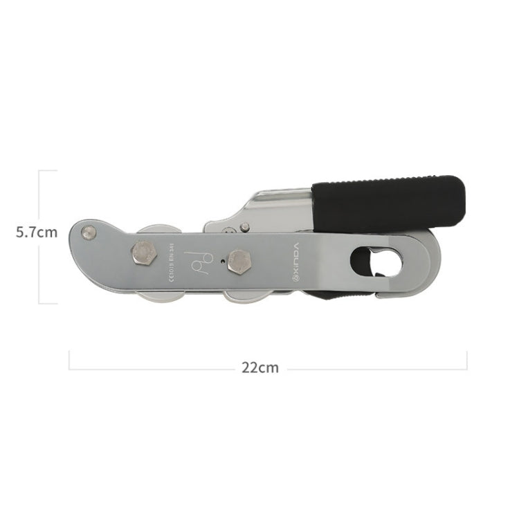 XINDA XD8604 Descendeur d'escalade extérieur à commande manuelle (Argent)