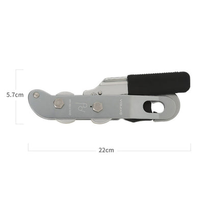XINDA XD8604 Descendeur d'escalade extérieur à commande manuelle (Argent)
