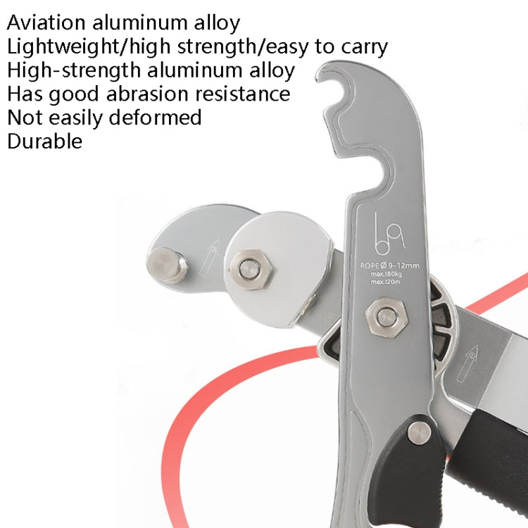 XINDA XD8604 Descendeur d'escalade extérieur à commande manuelle (Argent)