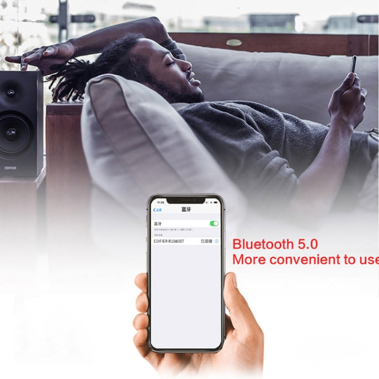 Enceinte de bureau Bluetooth Edifier R1080BT, prise US (blanc)
