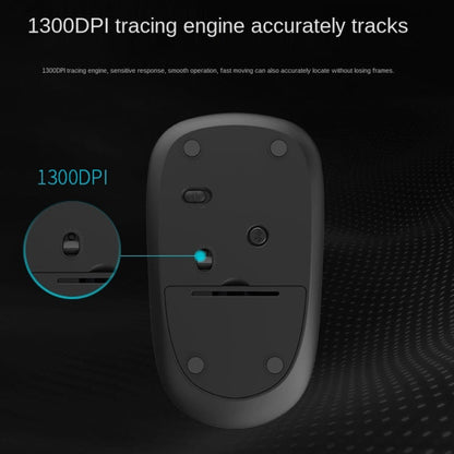 Rapoo M200G 1300 DPI 3 Keys Silent Wireless Mouse(Blue)