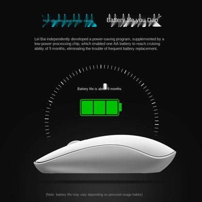 Rapoo M200G 1300 DPI 3 Keys Silent Wireless Mouse(Blue)