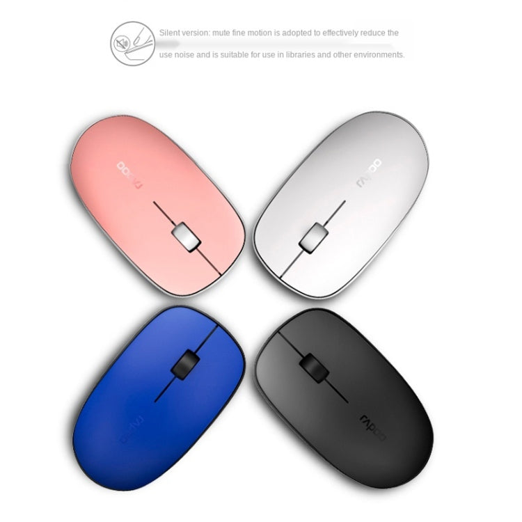 Rapoo M200G 1300 DPI 3 Keys Silent Wireless Mouse(Pink)
