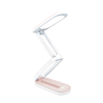 YAGE T125 LED Desk Lamp USB Foldable Reading Eye Light, Colour: Pink White