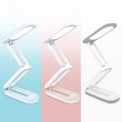 YAGE T125 LED Desk Lamp USB Foldable Reading Eye Light, Colour: Pink White