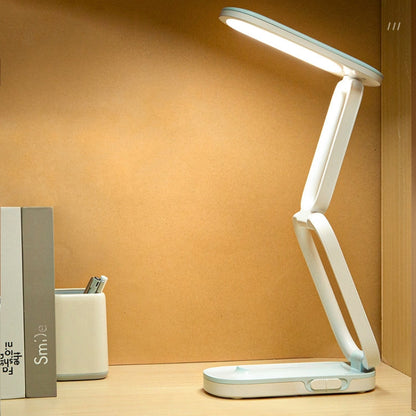 YAGE T125 LED Desk Lamp USB Foldable Reading Eye Light, Colour: Pink White