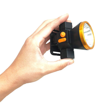 Yage LED Strong Light Rechargeable Headlight Outdoor Night Fishing Head-Mounted Miner Lamp, CN Plug(U108)