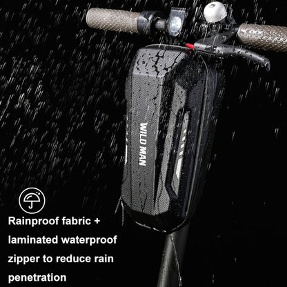 WILD MAN Electric Sooter Hard Shell EVA Front Bag Folding Bicycle Bag, Size: 2L
