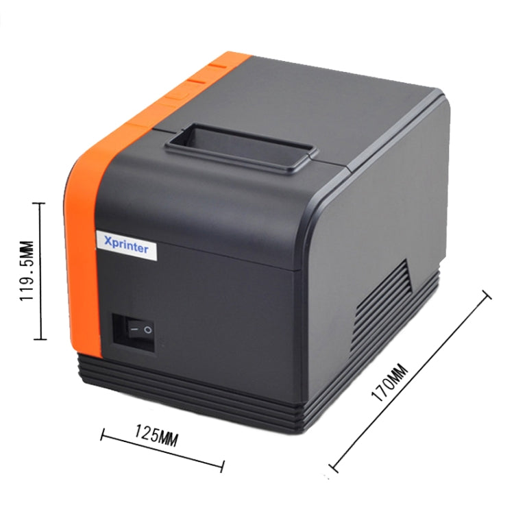 Xprinter XP-T58L 58mm Supermarket Cashier Receipt Thermal Printer, Spec: USB Port(US Plug)