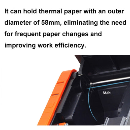 Xprinter XP-T58L 58mm Supermarket Cashier Receipt Thermal Printer, Spec: USB Port(US Plug)