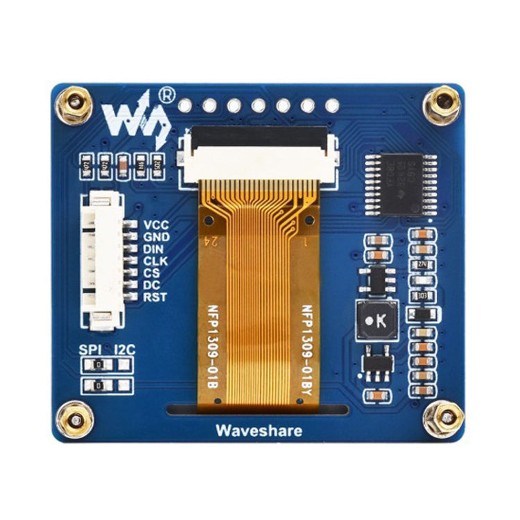 Waveshare 1.54 Inch OLED Display Module, 128×64 Resolution, SPI / I2C Communication(White)