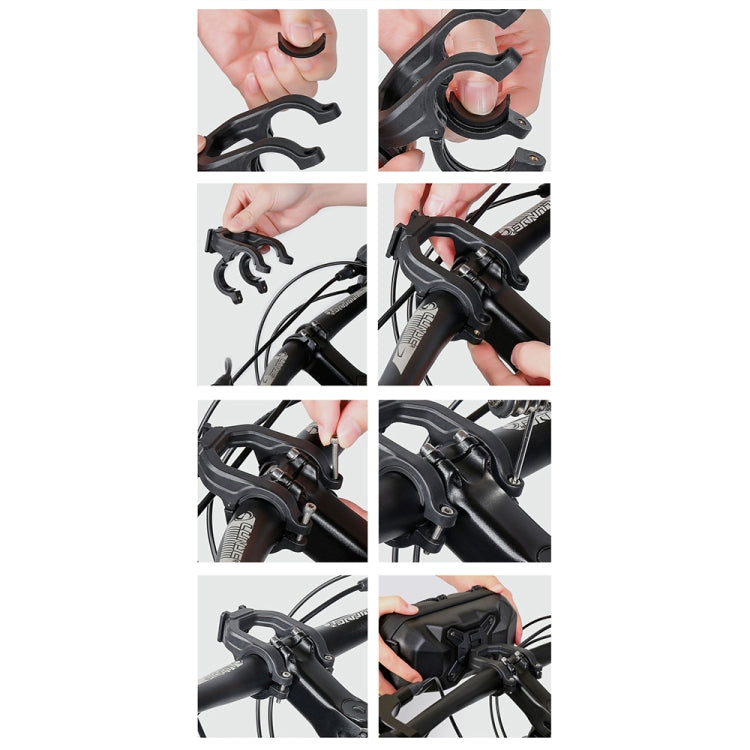 WILD MAN XT17 2L Bicycle EVA Hard Shell Front Bag Outdoor Cycling Handlebar Bag(Black)