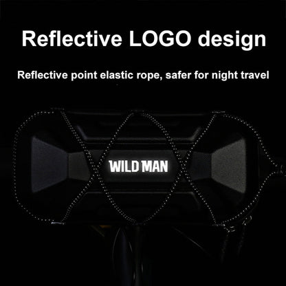 WILD MAN XT17 2L Bicycle EVA Hard Shell Front Bag Outdoor Cycling Handlebar Bag(Black)