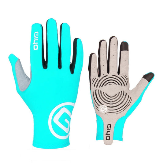 GIYO S-02 Gants de Cyclisme à Doigts Longs, Taille:S(Bleu Clair)