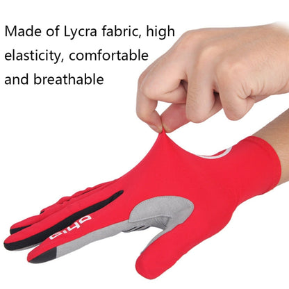 GIYO S-02 Gants de Cyclisme à Doigts Complets, Taille: L (Jaune Fluo)