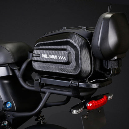 Sac de porte-bagages arrière WILD MAN GD5 4L pour vélo, coque rigide EVA, équipement de cyclisme d'extérieur (noir)