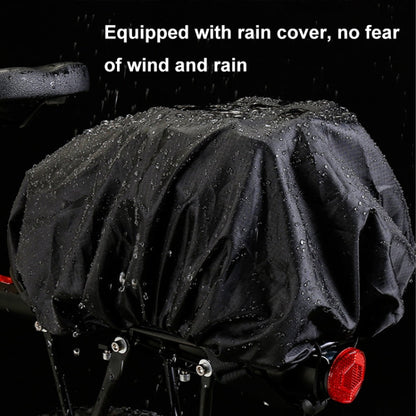 Sac de porte-bagages arrière WILD MAN GD5 4L pour vélo, coque rigide EVA, équipement de cyclisme d'extérieur (noir)