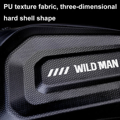 Sac de porte-bagages arrière WILD MAN GD5 4L pour vélo, coque rigide EVA, équipement de cyclisme d'extérieur (noir)