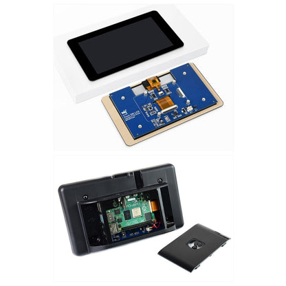 Waveshare 7 inch 800×480 IPS Capacitive Touch Display, DSI Interface, 5-Point Touch with Case
