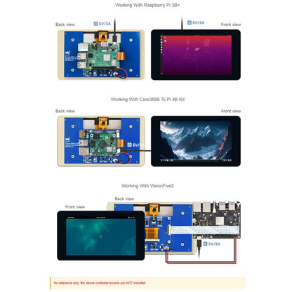Waveshare 7 inch 800×480 IPS Capacitive Touch Display, DSI Interface, 5-Point Touch without Case