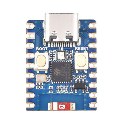 Waveshare 2.4GHz ESP32-C3 Mini Development Board, Based ESP32-C3FN4 Single-core Processor without Header