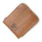 BULL CAPTAIN 025 Leather First-Layer Cowhide Wallet Multi-Function Card Tap Wallet(Yellow Brown)