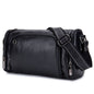 BULL CAPTAIN HKDJB--001 Sac bandoulière en cuir de vachette pour hommes, sac de sport à une épaule, couleur : noir